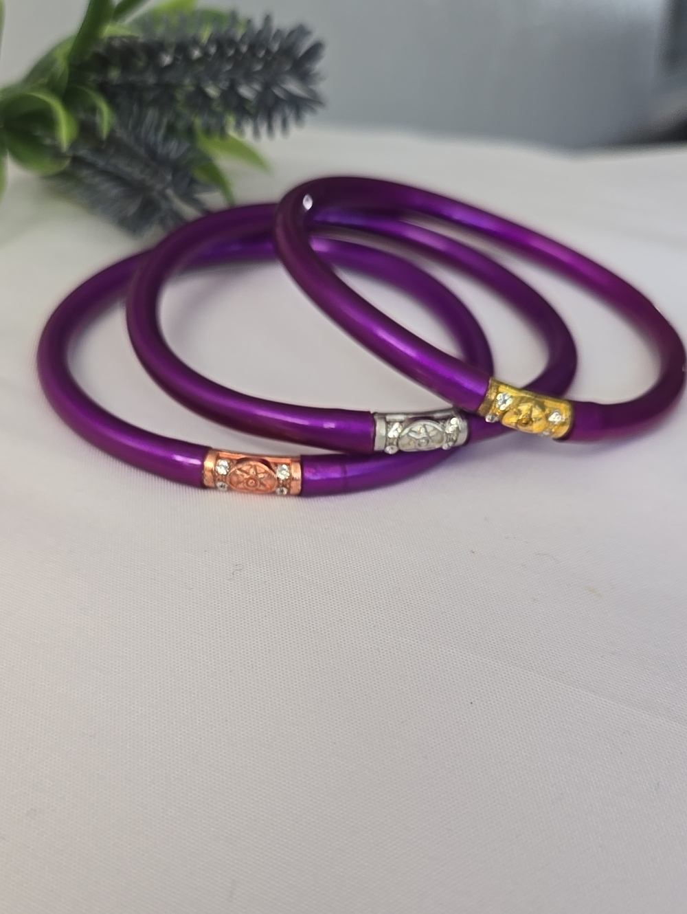 Budha All Weather Womens Bracelet. Color Purple  (Not Budhagirls)
